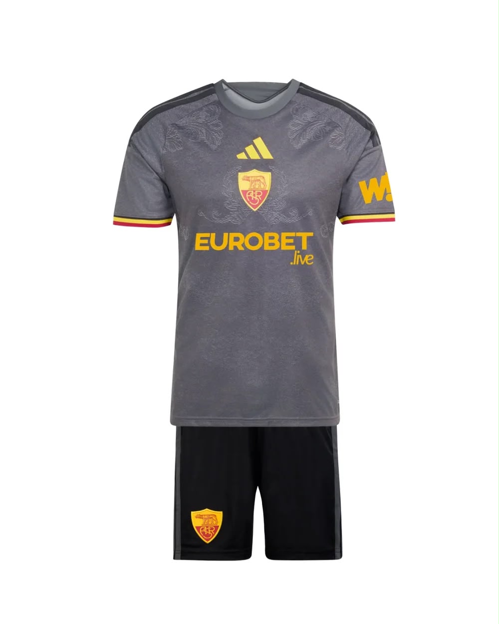 Maglia e Pantaloncini Bambino AS Roma Third 26/27