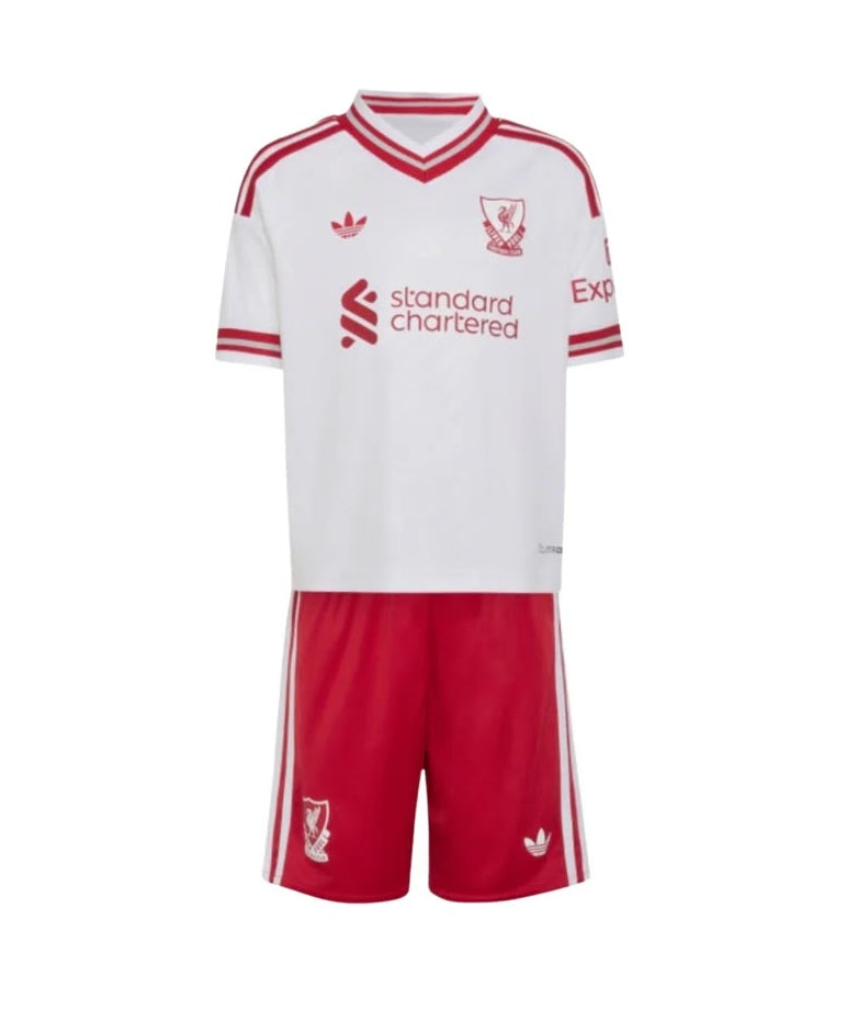T-shirt e Pantaloncini Bambino Liverpool Away 26/27