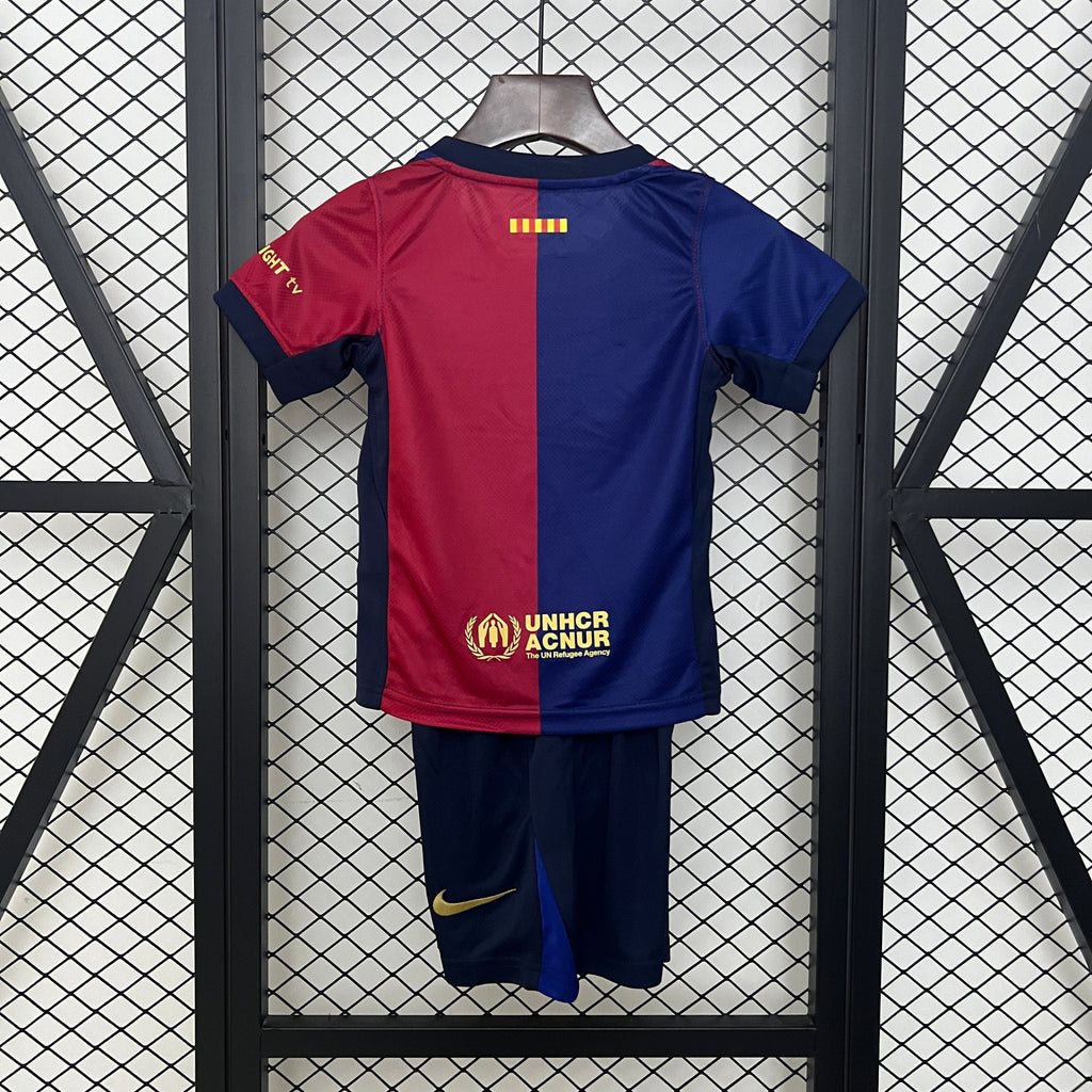 T-shirt e Pantaloncini Bambino FC Barcelona Home 24/25