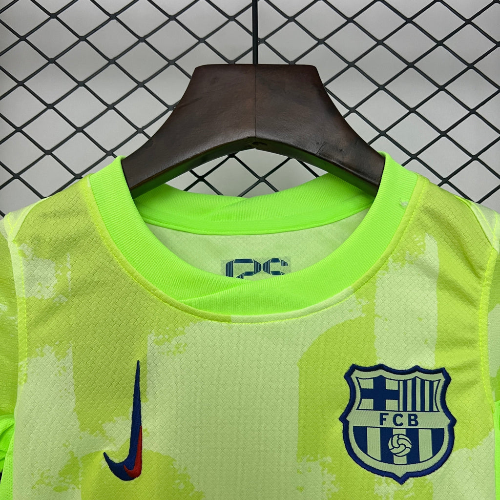 T-shirt e Pantaloncini Bambino FC Barcelona Third 24/25