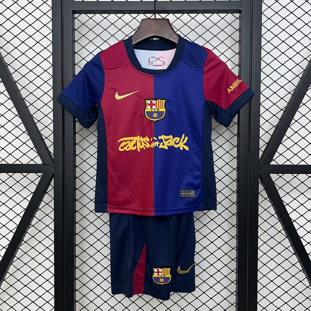 T-shirt e Pantaloncini Bambino FC Barcelona - Travis Scott CACTUS JACK