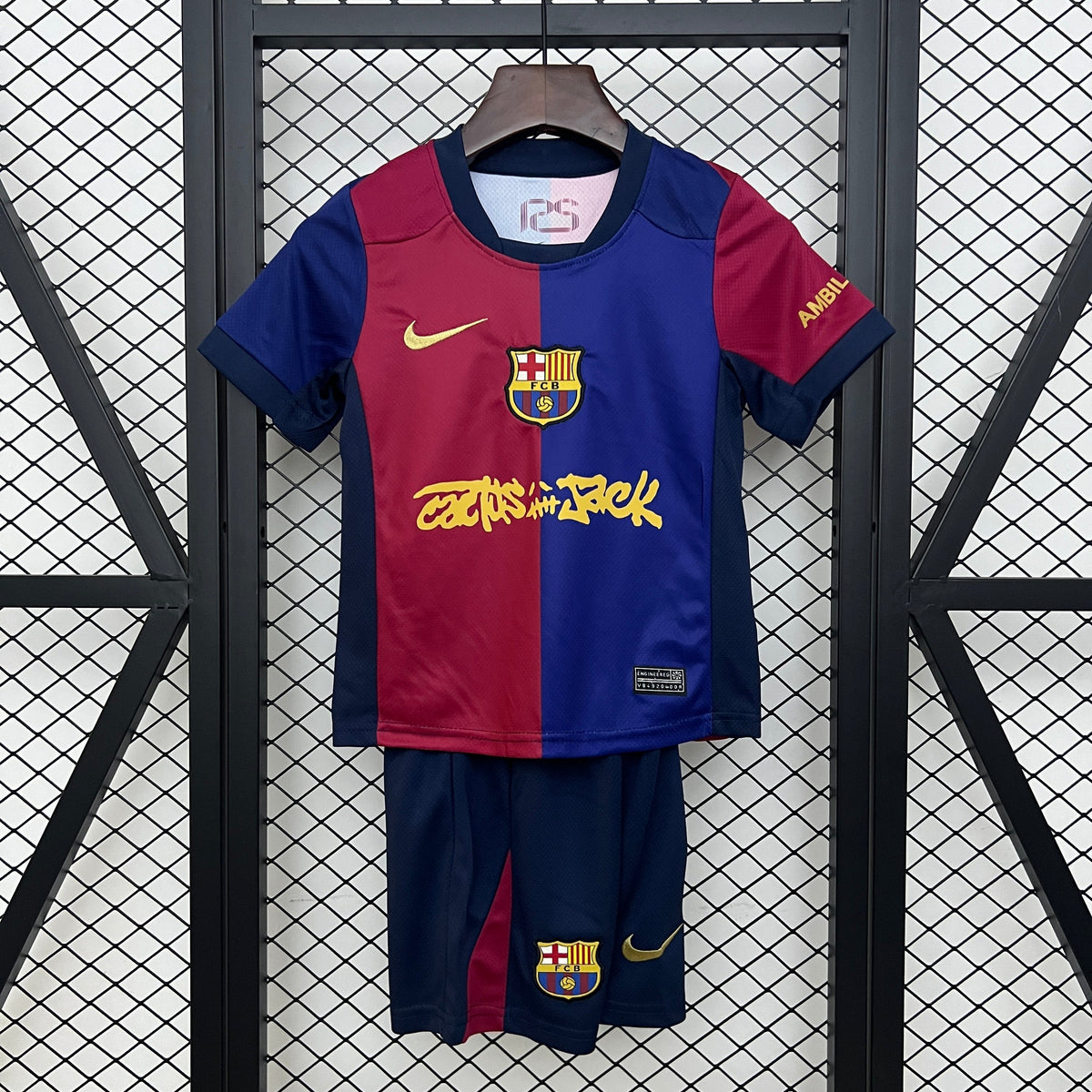 T-shirt e Pantaloncini Bambino FC Barcelona - Travis Scott CACTUS JACK
