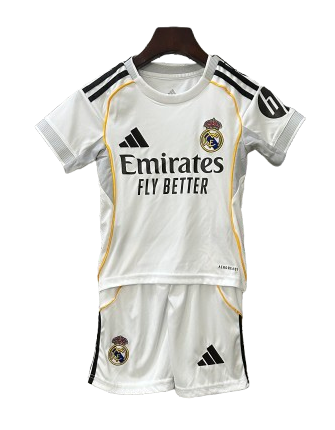 T-shirt e Pantaloncini Bambino Real Madrid Home 25/26